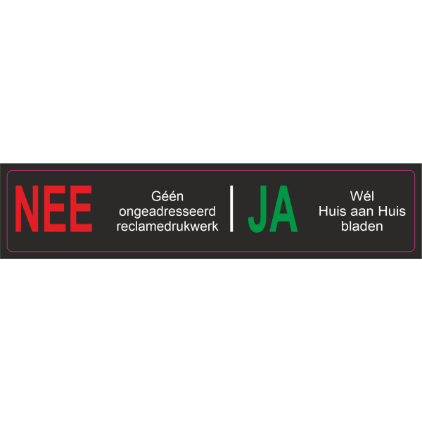 NEE / JA STICKER 3